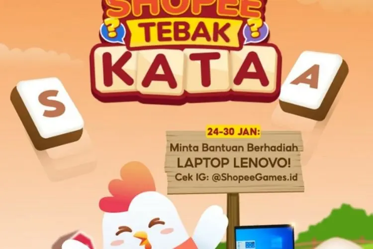 Update Kunci Jawaban Shopee Tebak Kata Level 271, 272, 273, 274, 275, 276, 277, 278, 279, 280