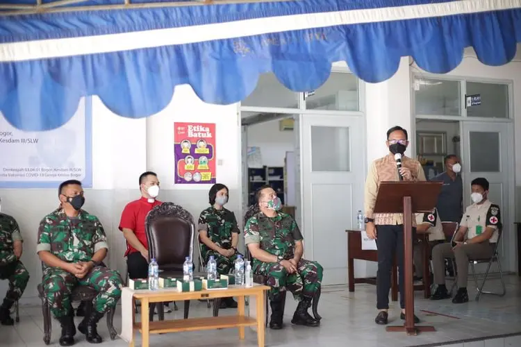 Dandim : Percepatan Vaksinasi Kota Bogor Diapresiasi TNI AD dan Pemerintah Pusat