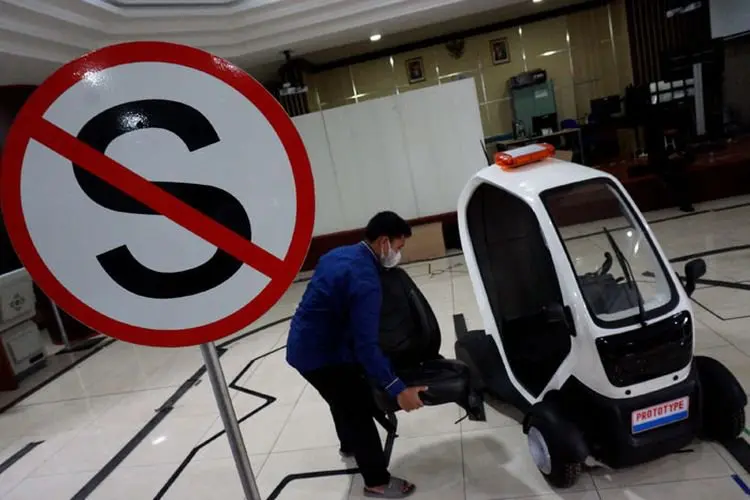 Foto: Mobil Listrik Otonom Ciptaan BRIN