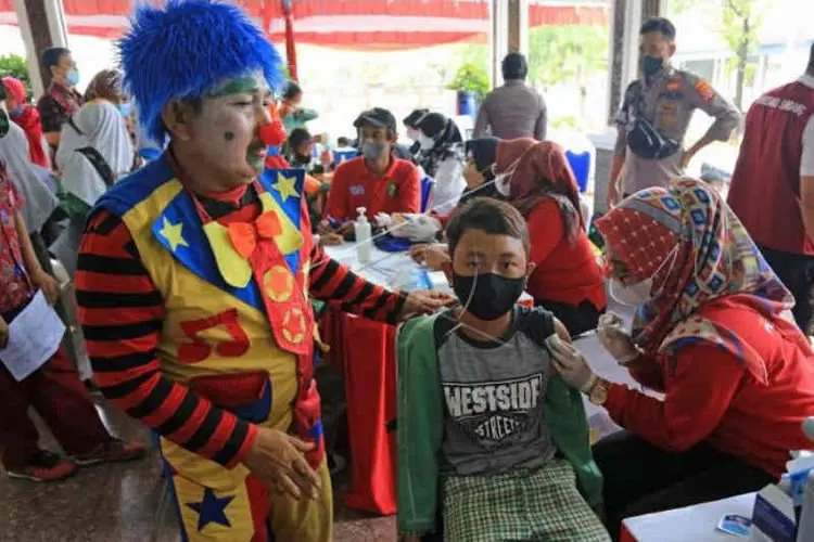 Capaian Vaksinasi Anak di Indramayu Melebihi Target