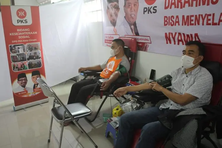Stok Darah di Cimahi Minim, DPTD PKS Cimahi Bakal Rutin Lakukan Aksi Donor Darah