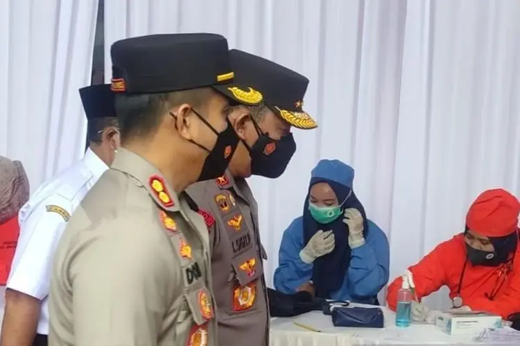 Bantu Target Pemerintah, Polres Cianjur Gencarkan Vaksnasi Massal Covid-19