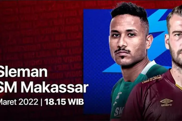 Link Live Streaming Liga 1 PSM Makassar Vs PSS Sleman, Super Elang Jawa Ingin Menang