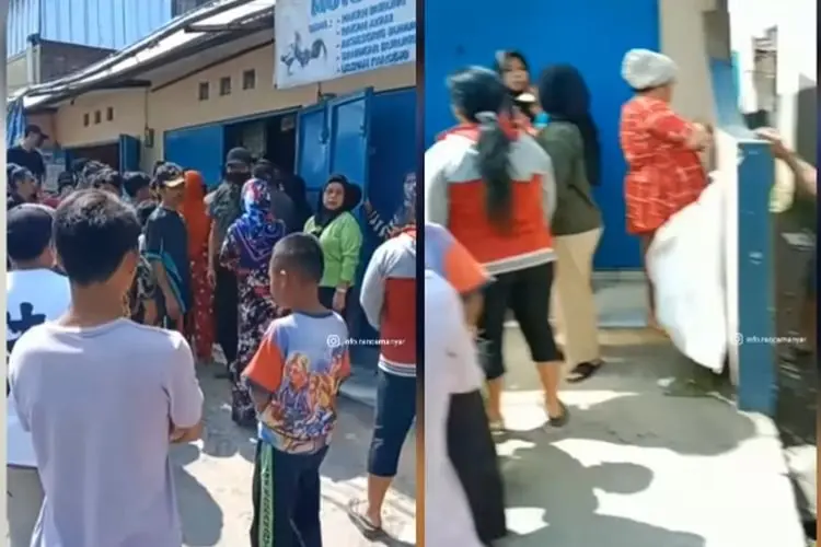 Emak-emak Geruduk Toko di Rancamanyar, Diduga Jual Obat-obatan Terlarang