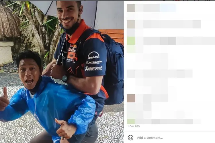 Ini Sosok Risman, Staf Hotel yang Dapat Dedikasi dari Juara MotoGP 2022 Miguel Oliveira