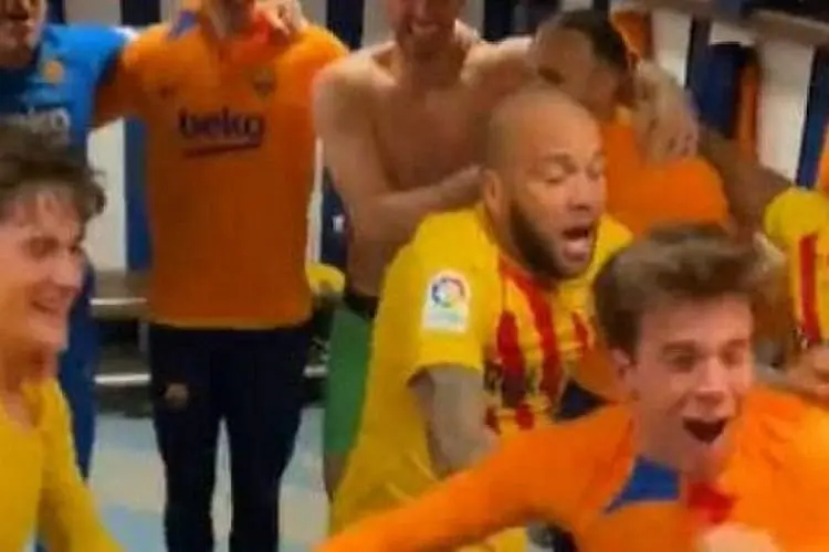 Begini Penampakan di Ruang Ganti Barcelona Setelah Hancurkan Real Madrid di El Clasico