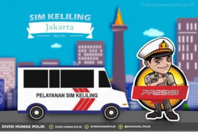 Jadwal SIM Keliling Jakarta Selasa 22 Maret 2022