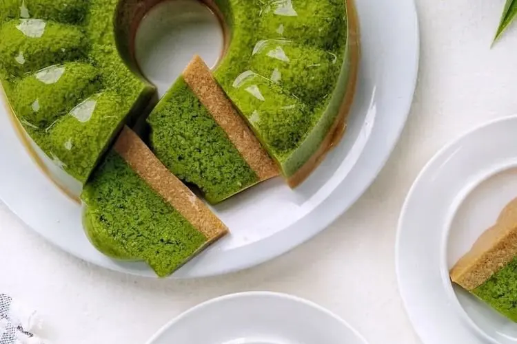Resep Buka Puasa Puding Lumut Pandan dan Puding Lumut Gula Merah