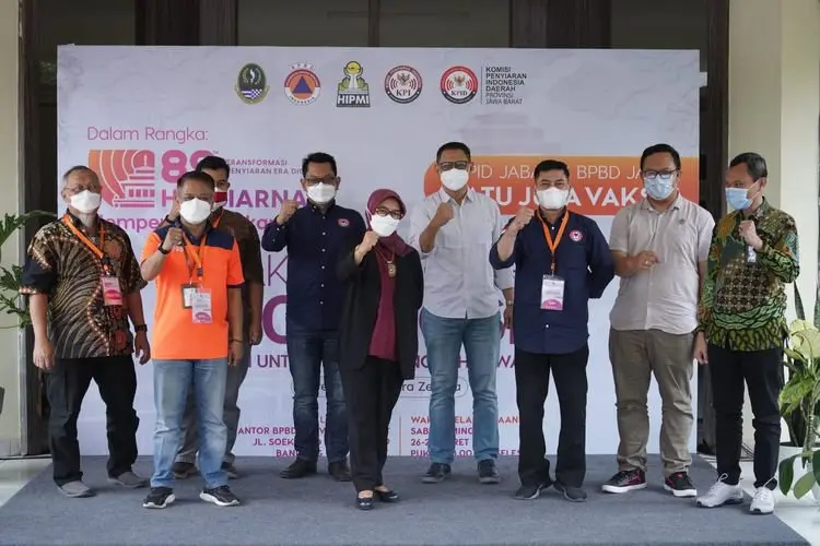 Jabar Ikut Sukseskan Vaksinasi Massal Hari Penyiaran Nasional