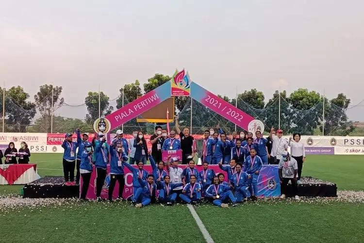 Papua Juara Piala Pertiwi 2021/2022 Usai Kalahkan Bangka Belitung