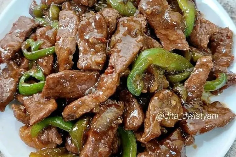 Resep Buka Puasa Daging Saos Lada Hitam, Bikin Nambah Terus