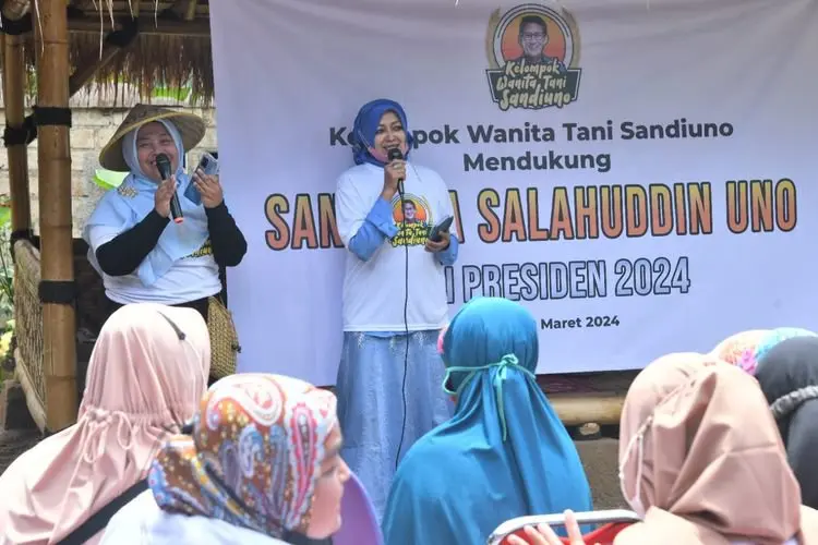 Ratusan Wanita Tani Kota Bogor Dukung Sandiaga Uno Jadi Capres di 2024