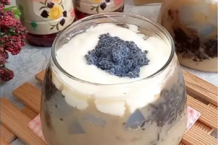 Resep Takjil Ramadhan Grass jelly Cheese Milk Tea, Manisnya Bikin Ketagihan
