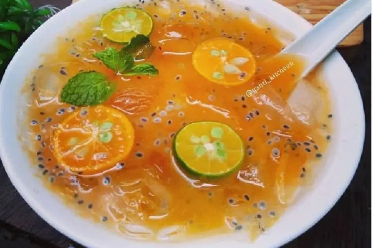 Resep Takjil Ramadhan Es Jeruk Selasih