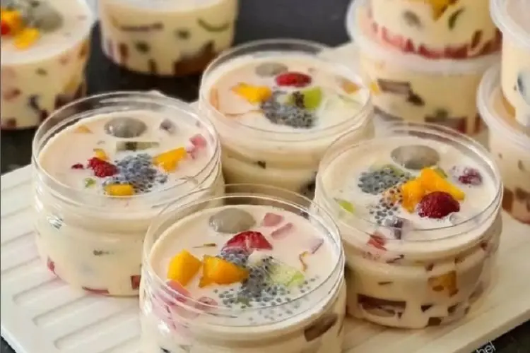 Resep Takjil Ramadhan Fruit Jelly Cheese Milk