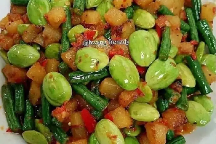 Resep Buka Puasa Sambal Pete Kentang, Wangi Khasnya Menggoda