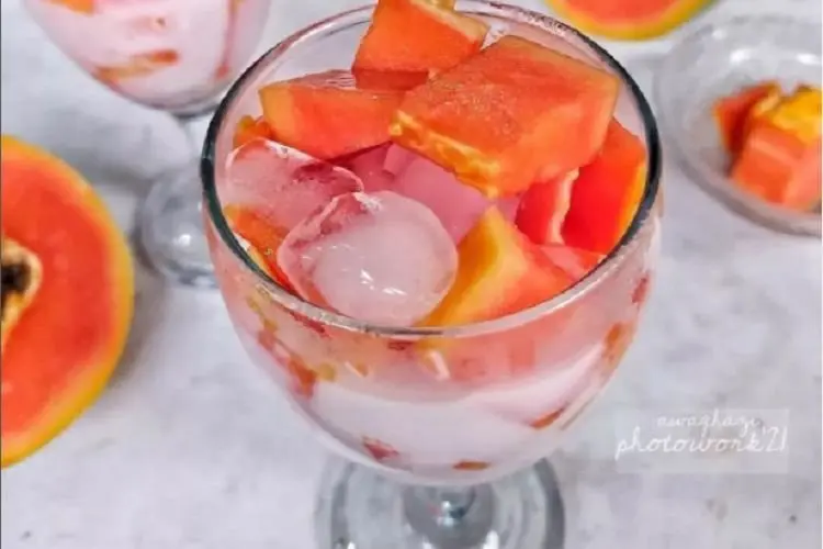 Resep Takjil Ramadhan Pepaya Santan