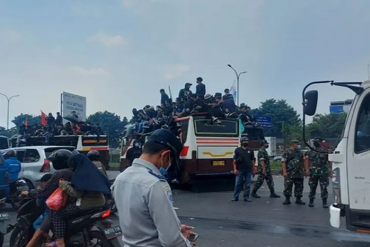 Demo Mahasiswa di Kendari Sulawesi Tenggara, 500 Personel Gabungan Diturunkan
