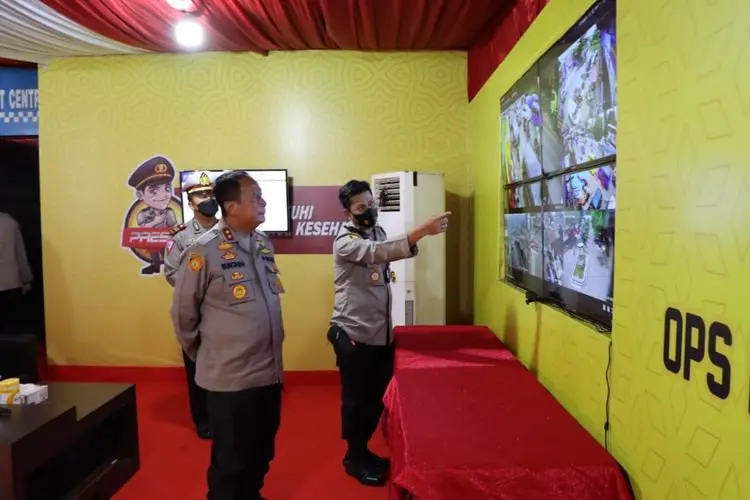 Polres Sukabumi Pantau Jalur Mudik Dengan CCTV