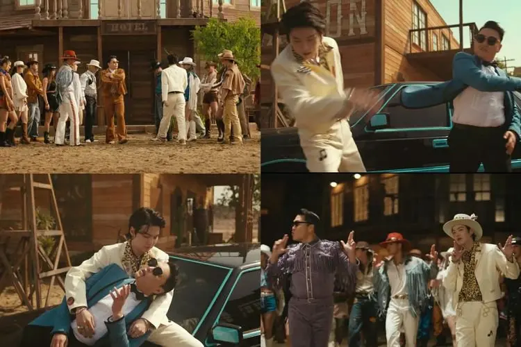Adegan Pertarungan hingga Jatuh dari Langit, Ini 9 Momen Ikonik dari MV 'That That' PSY dan Suga BTS