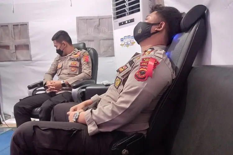 Asyik, Polres Bogor Siapkan Kursi Pijat Otomatis di Pos Pengamanan Operasi Ketupat Lodaya