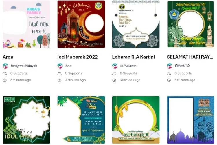 Inilah 40 Link Twibbon Idul Fitri 2022, Gratis!