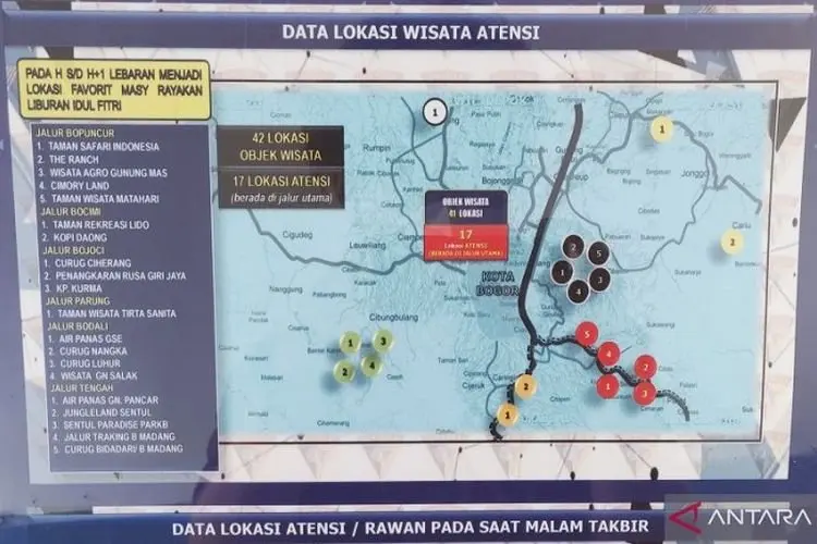 Inilah Daftar Tempat Wisata di Kabupaten Bogor yang Jadi Paling Diburu Warga Selama Lebaran