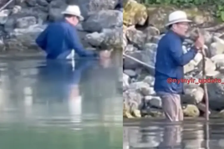 Terekam Momen Ridwan Kamil Susuri Sungai Aare Sendiri untuk Cari Eril