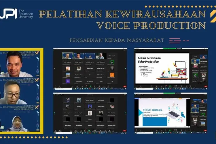 Manfaatkan Peluang Usaha, Tim Peneliti UPI Gelar Pelatihan Voice Production dan Kewirausahaan