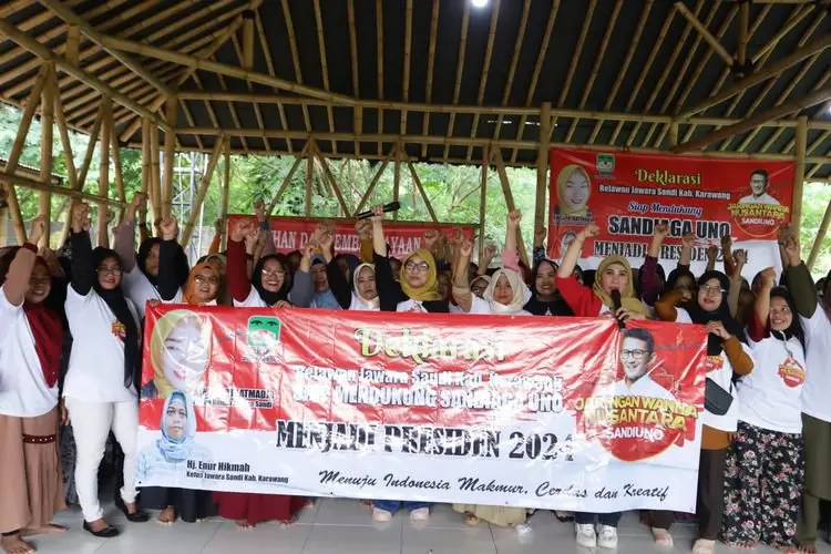 Sandiaga Uno Didukung Maju Pilpres dari Para UMKM Karawang