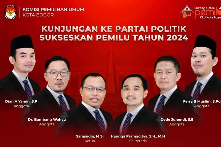 Sambut Tahapan Pemilu 2024, KPU Kota Bogor Keliling Sambangi Parpol