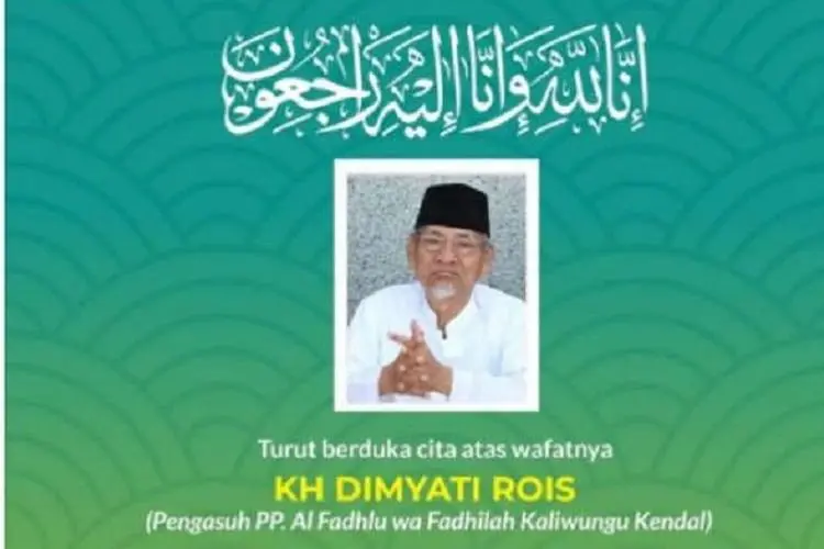 Kabar Duka: Ketua Dewan Syuro PKB KH Dimyati Rois Meninggal Dunia