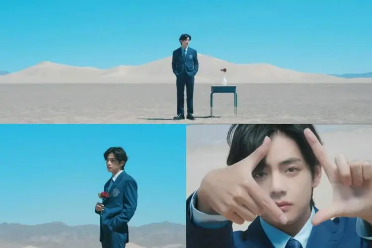 V BTS Ungkap Kesulitan saat Syuting Lagu Comeback 'Yet to Come': 5000 Keping Pasir Masuk ke Mataku