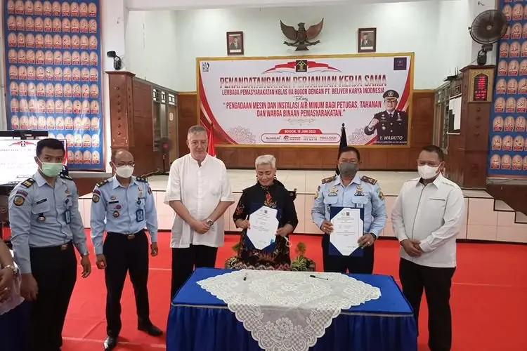 Terobosan Baru, Air Keran Lapas Kelas II A Bogor Bisa Langsung Diminum