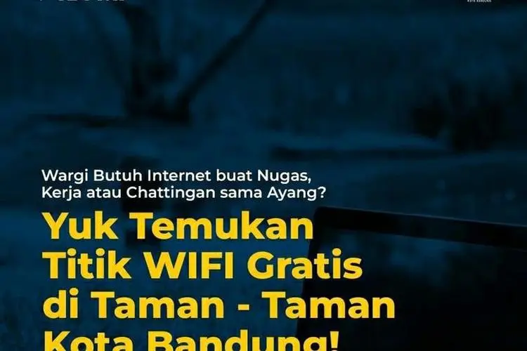 Taman di Kota Bandung Punya Wifi Gratis, Catat Lokasinya