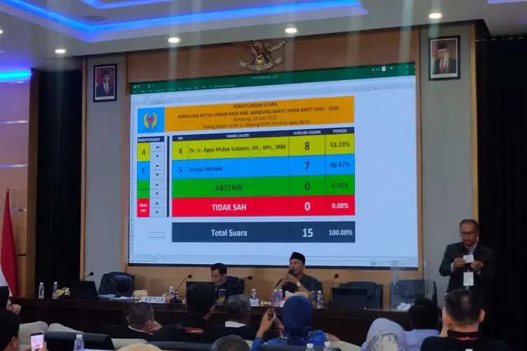 Fix, Agus Mulya Sutanto Duduki Kursi Ketum KONI KBB Usai Depak Sonya Fatmala 