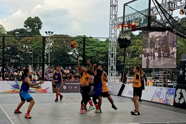Keseruan di Livin Mandiri Indonesia 3x3 Turnamen 2022 Seri Bandung