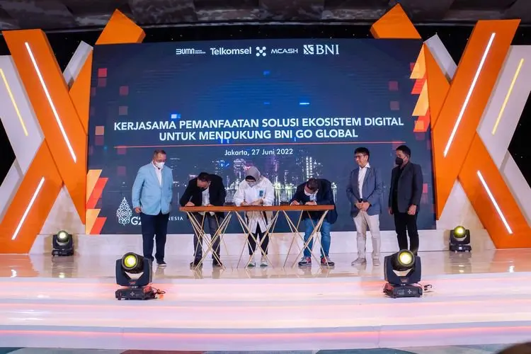 Telkomsel Berkolaborasi dengan Bank BNI dan MCAS Group, Perkuat Transformasi Ekosistem Digital