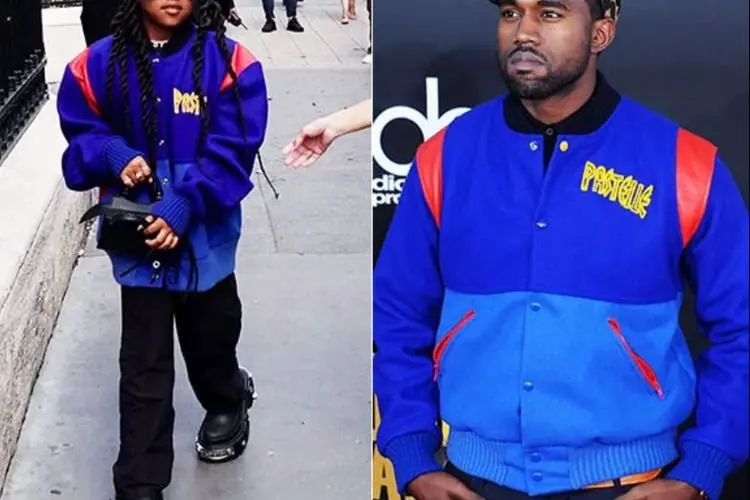 North West Gunakan Jaket Kanye West di Paris Fashion Week! Kim Kardashian Hadiri Pakai Balenciaga