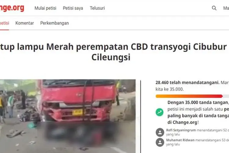 Polisi Nonaktifkan Sementara Lampu Merah Tempat Kecelakaan Truk Pertamina di Cibubur