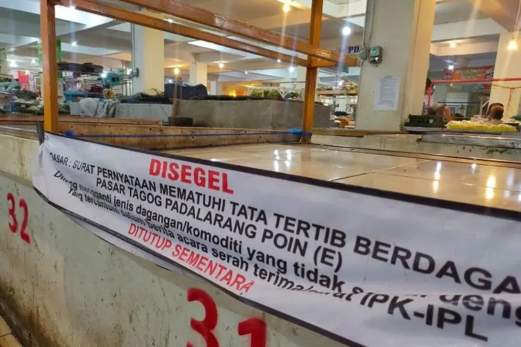 Kisruh Penyegelan Kios, Begini Tanggapan Pengelola Pasar Tagog PadalarangÂ 