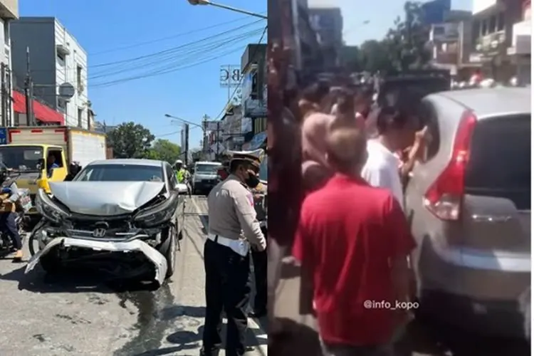 10 Mobil dan 7 Motor Terlibat Kecelakaan Beruntun di Jalan Terusan Pasirkoja Bandung