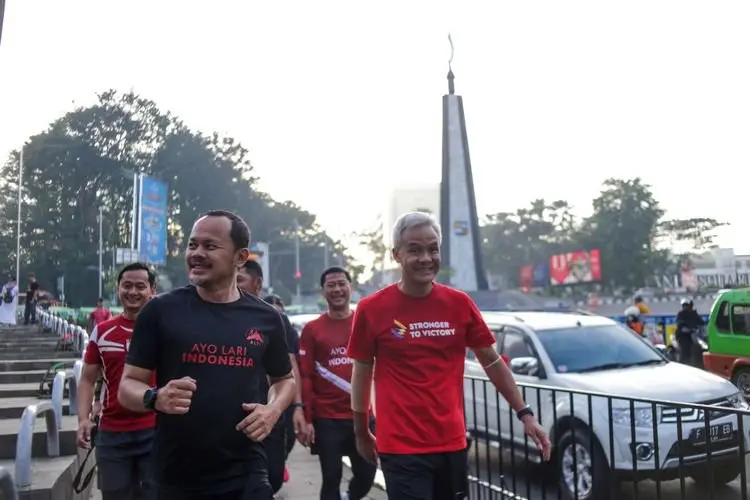 Ganjar Lari Bareng Bima, Warga Kota Bogor Didoakan Sehat Selalu