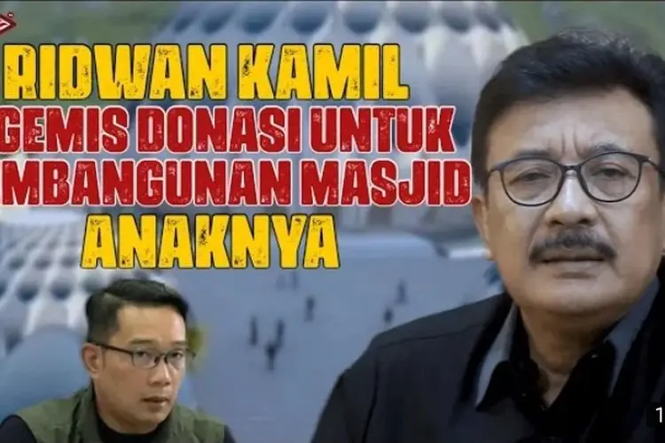 Disebut Ngemis Donasi untuk Masjid Al Mumtadz, Ridwan Kamil Jawab Tudingan Rudi Kamri