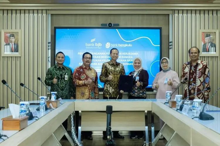 bank bjb Tandatangani Kerja Sama Penyertaan Modal KUB ke Bank Bengkulu