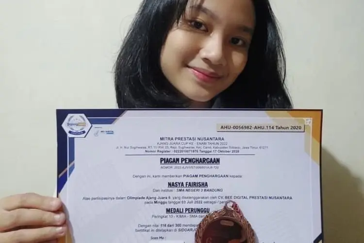 Sudah Cantik Banyak Prestasi, Ini Profil Nasya Fairisha Siswi SMAN 3 Bandung