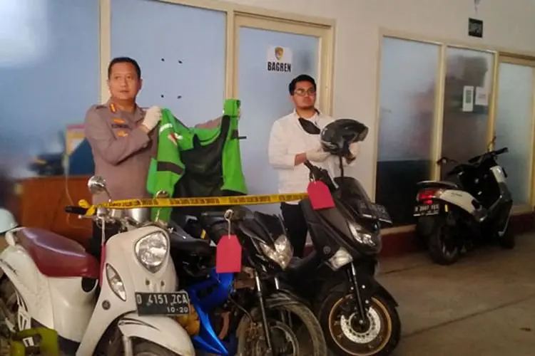 Polresta Bandung Ciduk Kawanan Pencurian Motor Bermodus Ojek Online di Dayeuhkolot