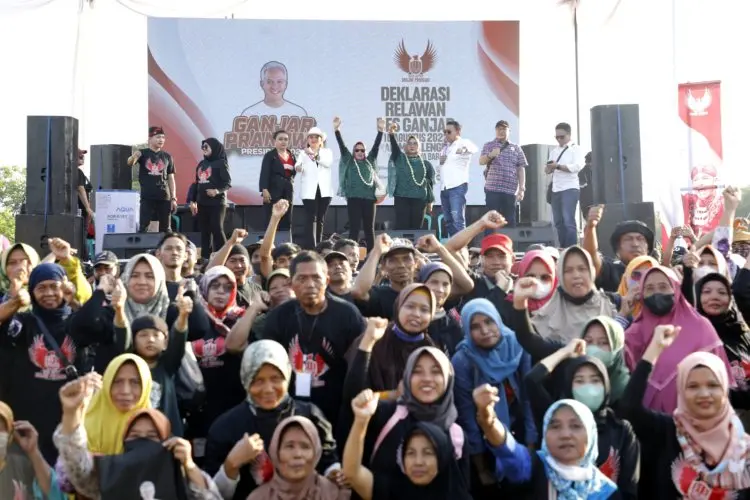Ribuan Warga Desa di Majalengka Suarakan Ganjar Presiden 2024