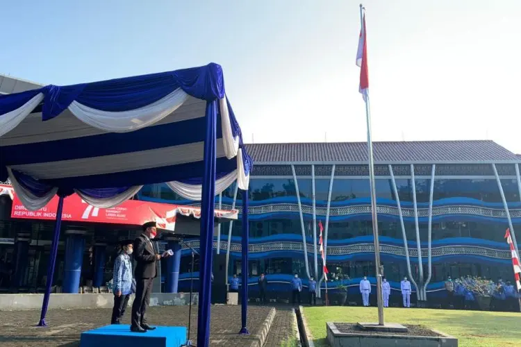 Perumda Air Minum Tirta Kahuripan Gelar Upacara Pengibaran Bendera Hingga Aneka Perlombaan