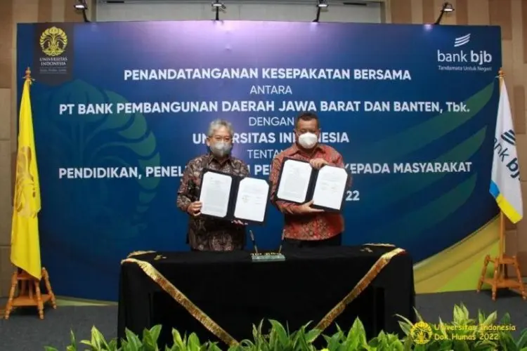BJB Digandeng UI Jalin Kerja Sama Riset dan Program Sustainable Finance